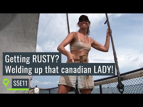 The battle of owning an old steel sailboat. Rust busting and welding on SV Joana - UNTIE THE LINES
