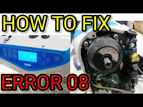 How to remove error 08  of Jack single needle 5559G sewing machine