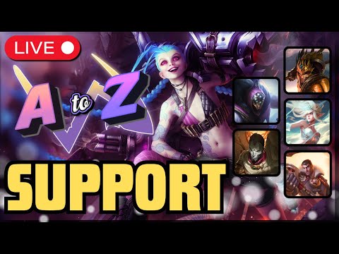 A-Z Support Challenge - J Today | FULL TRYHARD (Janna, Jarvan IV, Jax, Jayce, Jhin, Jinx)