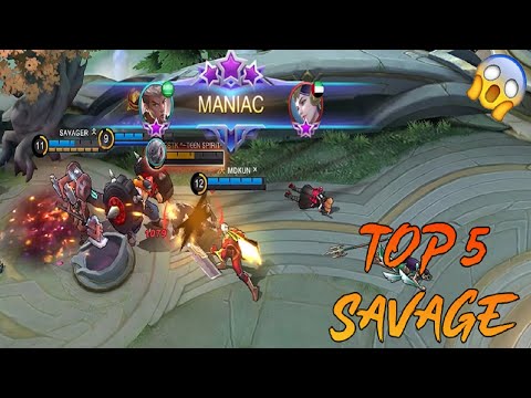Mobile Legends TOP 5 SAVAGE Moments Episode 6 🔥