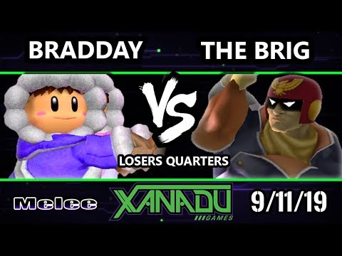 S@X 319 SSBM - bradday (Ice Climbers) Vs. The Brig (Captain Falcon) Smash Melee Losers Quarters