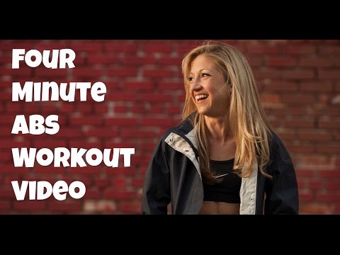 4 Minute Ab Exercise Video for a Six Pack! Intense Pilates Series of 5 Workout.