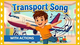 Preschool Transportation Song with Actions for the Classroom | Cars Trains Planes Boats |