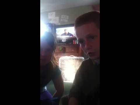 Pebblez scares her brother