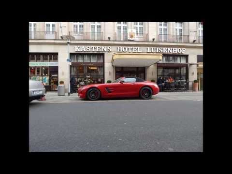 2x Mercedes SLS AMG Roadster in Hannover! loud sounds and accelerations!