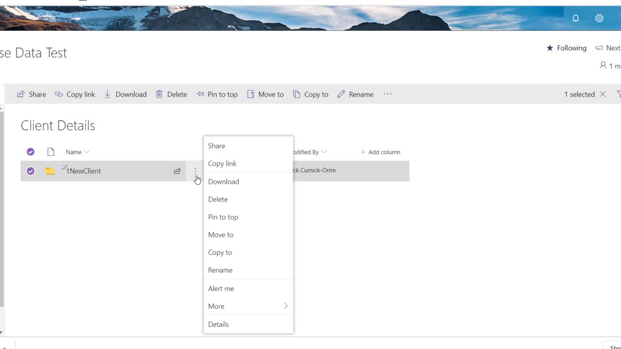 SharePoint Client Folder Template