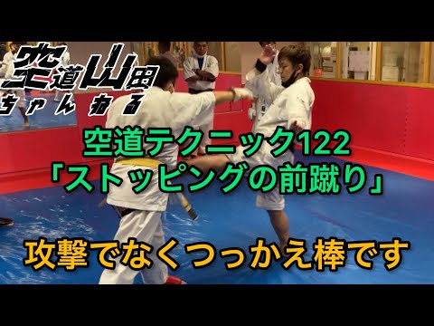 【武道】空道テクニック122「ストッピングの前蹴り」【格闘技】