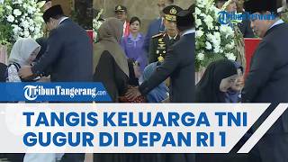 Tangis Haru Keluarga Pecah di Hadapan Prabowo Saat Temui 3 Jenazah Prajurit TNI