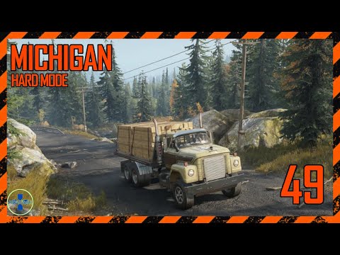 Drummond Island Tasks | Hard Mode | Michigan | Part 49 | SnowRunner