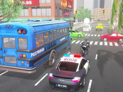 Police Bus Prisoner Transport Simulator - Android GamePlay