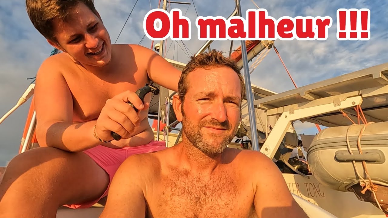#31 Getting coiffed on a Catamaran…