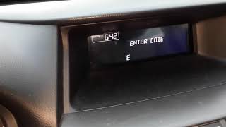 Honda Radio  Error Code  How to Reset