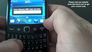 2 ways how to unlock Blackberry Curve 9350 9360 without sim card AT&T Verizon T-mobile Rogers