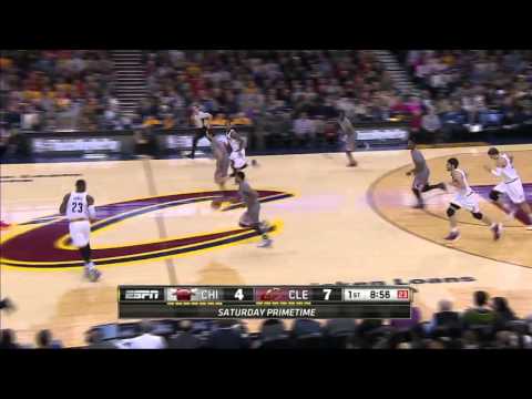 LeBron James Blocks Derrick Rose   Bulls vs Cavaliers   January 23, 2016   NBA 2015 16 Season