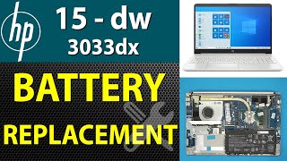 How to Replace the Battery of an HP 15-dw3033dx Laptop | Step by Step🔋💻