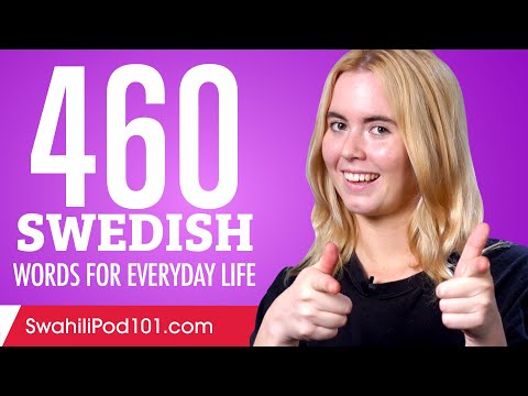 460 Swedish Words for Everyday Life - Basic Vocabulary #23