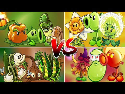 Random 4 Team Plant PEA vs PET Team - Who Team Will Win? - PvZ 2 Team Plants vs Team Plants