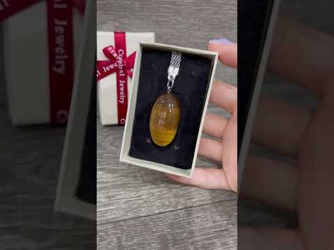 Подарок парню, девушке - натуральный камень Тигровый глаз "гладкий овал" кулон на брелке в коробочке - фото 1 - id-p1985040116
