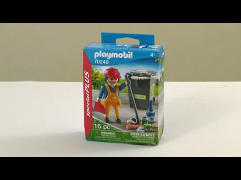 Unboxing Playmobil : L'éboueur (2020) – 70249