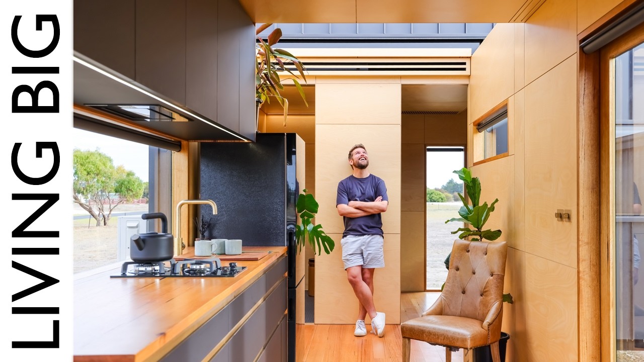 Modern-Minimalist Two-Trailer Tiny Home | A Genius DIY Build That Will Blow Your Mind