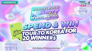 Watsons K-Beauty Festa Spend & Win Contest!