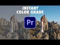 Premiere Pro LOG Color Grading INSTANTLY Without LUTs Color Management Tutorial
