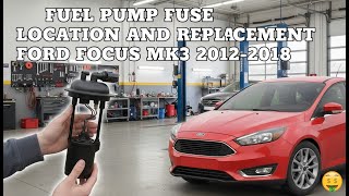 How to Find and Change the Fuel Pump Fuse on a Ford Focus MK3)
