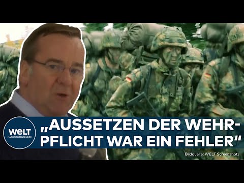 BORIS PISTORIUS: Bundeswehr! Für Verteidigungsminister ist allgemeine Dienstpflicht "sinnvoll"