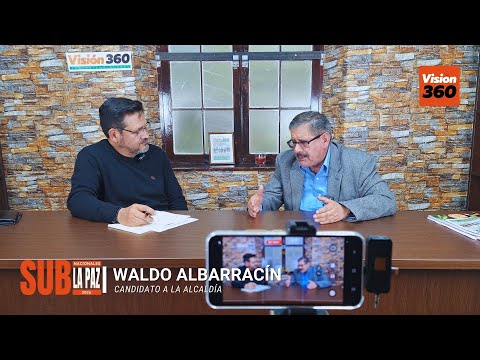 Waldo Albarracín, candidato a la Alcaldía de La Paz por Venceremos
