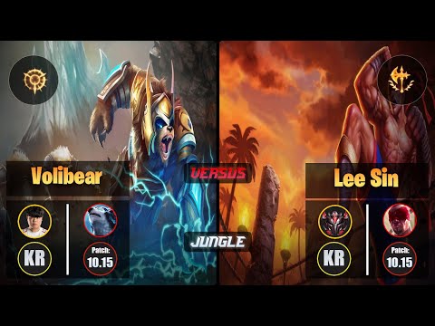Clid VOLIBEAR (Jungle) [Press the Attack] VS LEE SIN - Grandmaster KR Patch 10.15