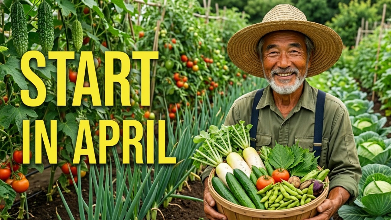 10 Japanese Seeds You Must Start in April to Harvest All Summer Long