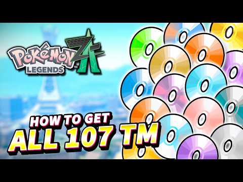 Pokemon Legends Z-A ALL TM LOCATIONS (How to get all 107 TM)