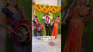 🤵‍♂️🤵GROOM squad : Band 🪘🎷 | Raarandoi Veduka Chuddam… Brother wedding 💃#weddingfun