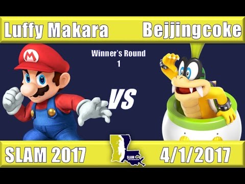 SLAM 2017 Smash 4 Pools: Luffy Makara (Mario) vs Bejjingcoke (Bowser Jr)