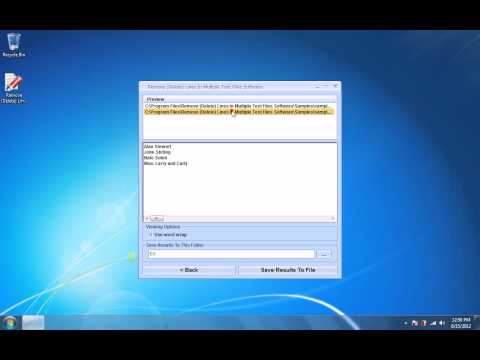 Remove Lines In Multiple Text Files Software