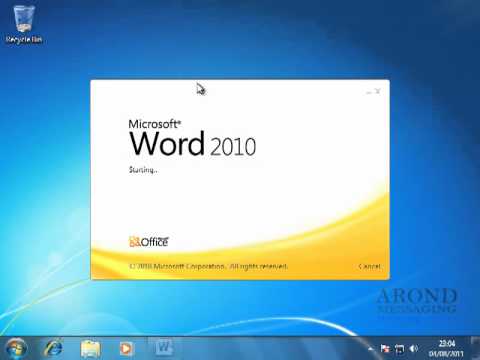 Using Word 2010 - Launch a Dialog Box