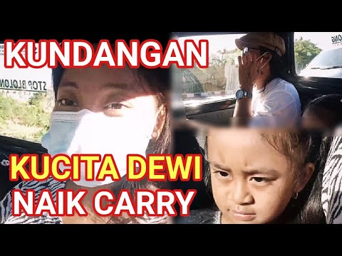 Kucita Dewi STI Bali dan Anak-anak Kundangan Naik Mobil Carry ,Kemana? Ada Babi Guling 🐷