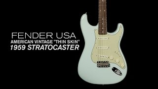 Video thumbnail for Fender American Vintage "Thin Skin" 1959 Stratocaster Overview  •  Wildwood Guitars by Wildwood Guitars