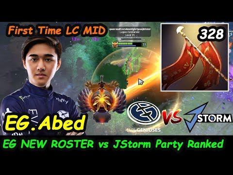 EG Abed [Legion Commander] MIDLANE NEW ROSTER vs J Storm EPICGAME Dota 2 7.22 Gameplay