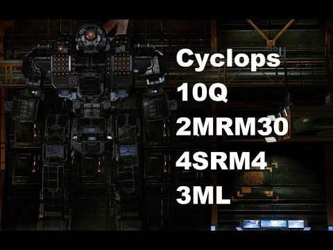 Mechwarrior Online : CP-10-Q "MultiMissiles" (2xMRM30, 4xSRM4, 3xML, LE325)