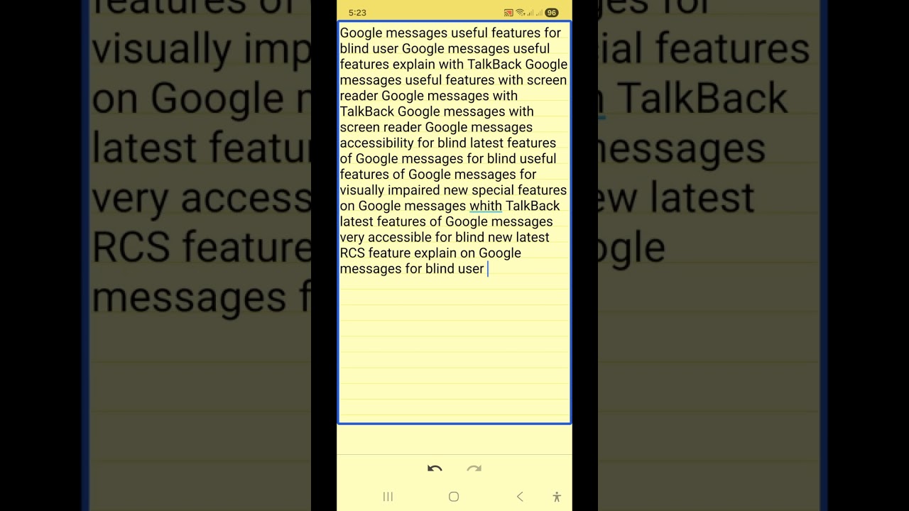 Google messages latest superb features for blind accessible messaging using Google messages 