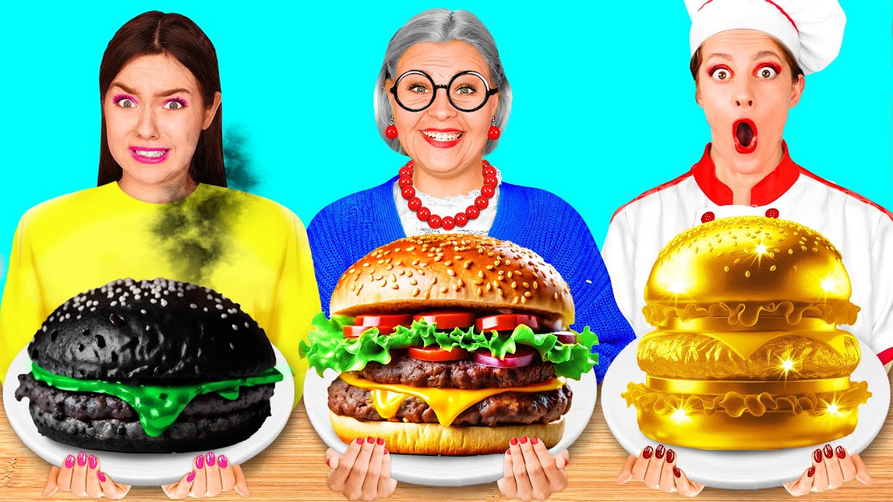 Eu vs Minha Vó No Desafio De Culinária | Truques De Cozinha Engraçados por Challenge Fun