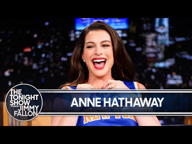 Anne Hathaway Addresses Her Viral Mom-Mode Verity Red Carpet Moment | The Tonight Show