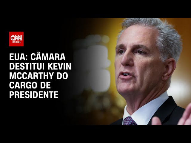 EUA: Câmara destitui Kevin McCarthy do cargo de presidente | CNN PRIME TIME
