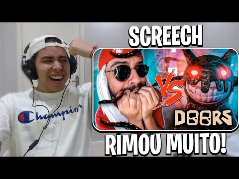 REACT Screech do Doors (Roblox) Vs. Mussoumano - Batalha com Games