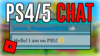 How To CHAT On PS4 & PS5 Roblox! (WORKING)