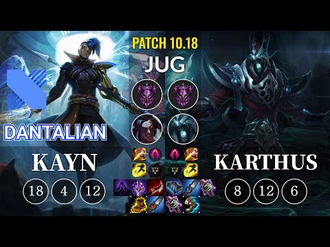 DRX Dantalian Kayn vs Karthus Jungle - KR Patch 10.18