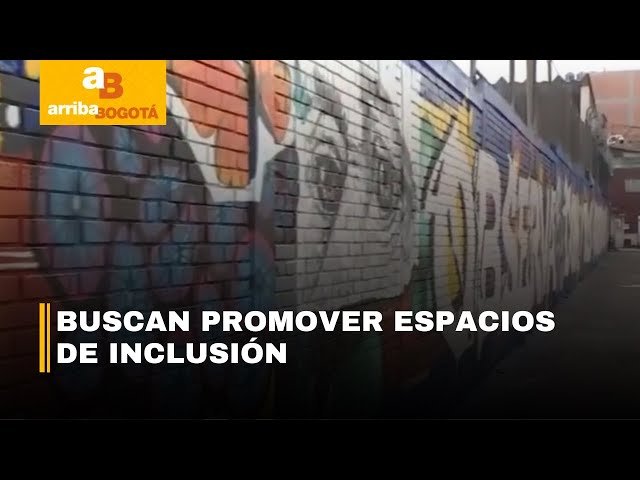 Bomberos diseñan mural para personas con discapacidad visual en Restrepo