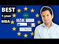 Best 1 Year MBA Programs In Europe Overview And Profiles