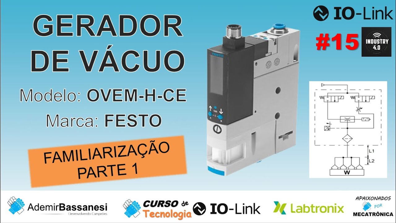 GERADOR DE VÁCUO OVEM-H-CE FESTO -  FAMILIARIZAÇÃO PARTE 1